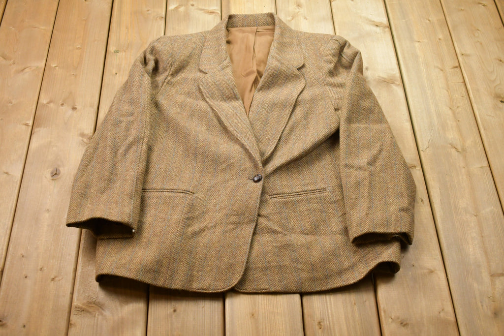 Vintage 1990s Ashley Brooke 100% Wool Blazer Jacket