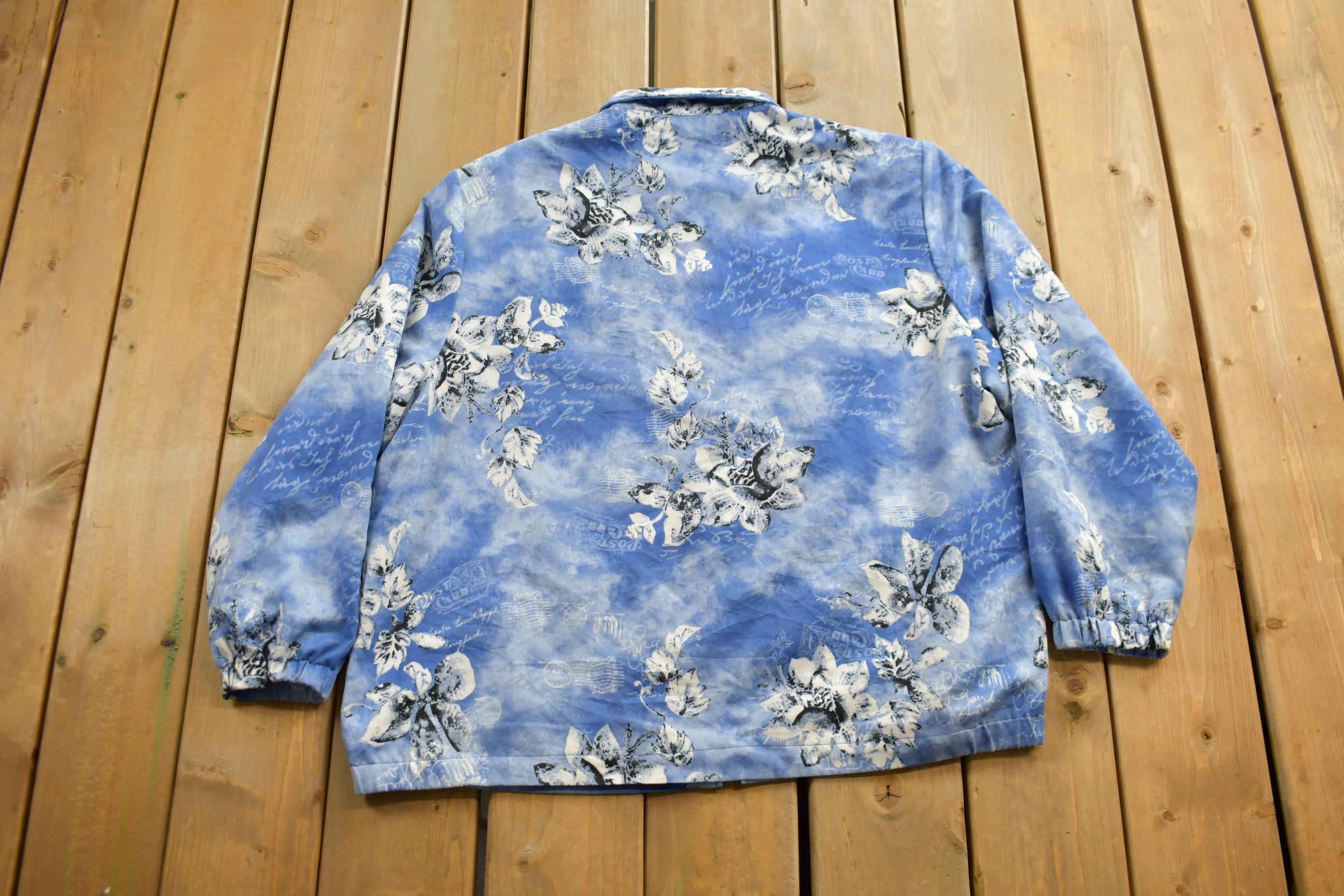 Vintage 1990s Allison Daley Patterned Fleece Sweater