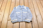 Vintage 1970s Fringe Denim Jean Jacket