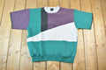 Vintage 1990s Blast Men Colour Block Crewneck Sweatshirt T Shirt