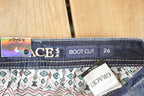 Vintage Deadstock Y2K Grace In LA Bedazzled Bootcut Low Rise Jeans Women's Size 26 x 29