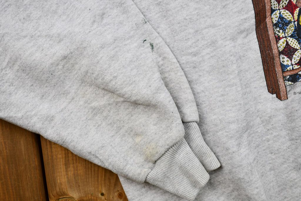 Vintage 1990s Seamstress Doll Graphic Crewneck Sweatshirt
