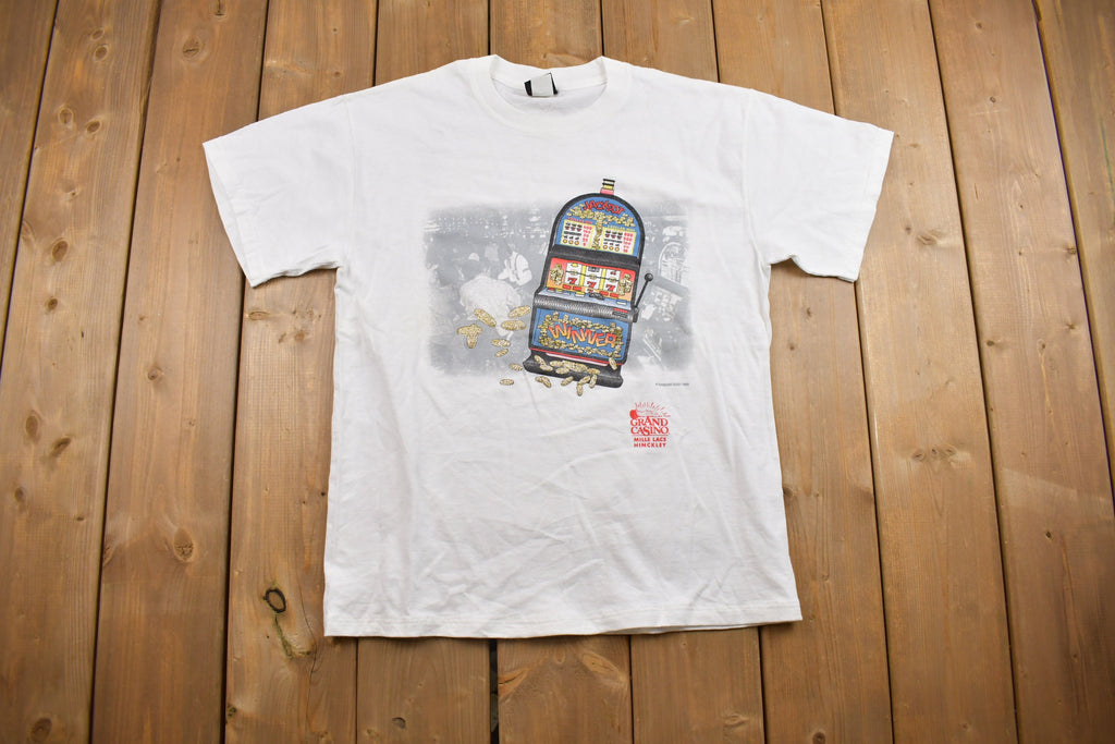 Vintage 1990s Grand Casino Slots Graphic T Shirt