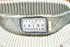 Vintage 1990s Windsor Shirt Upside Down Tag Knit Crewneck Sweater
