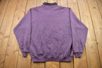 Vintage 1990s Cute Panda Made in USA Embroidered Turtleneck Sweater