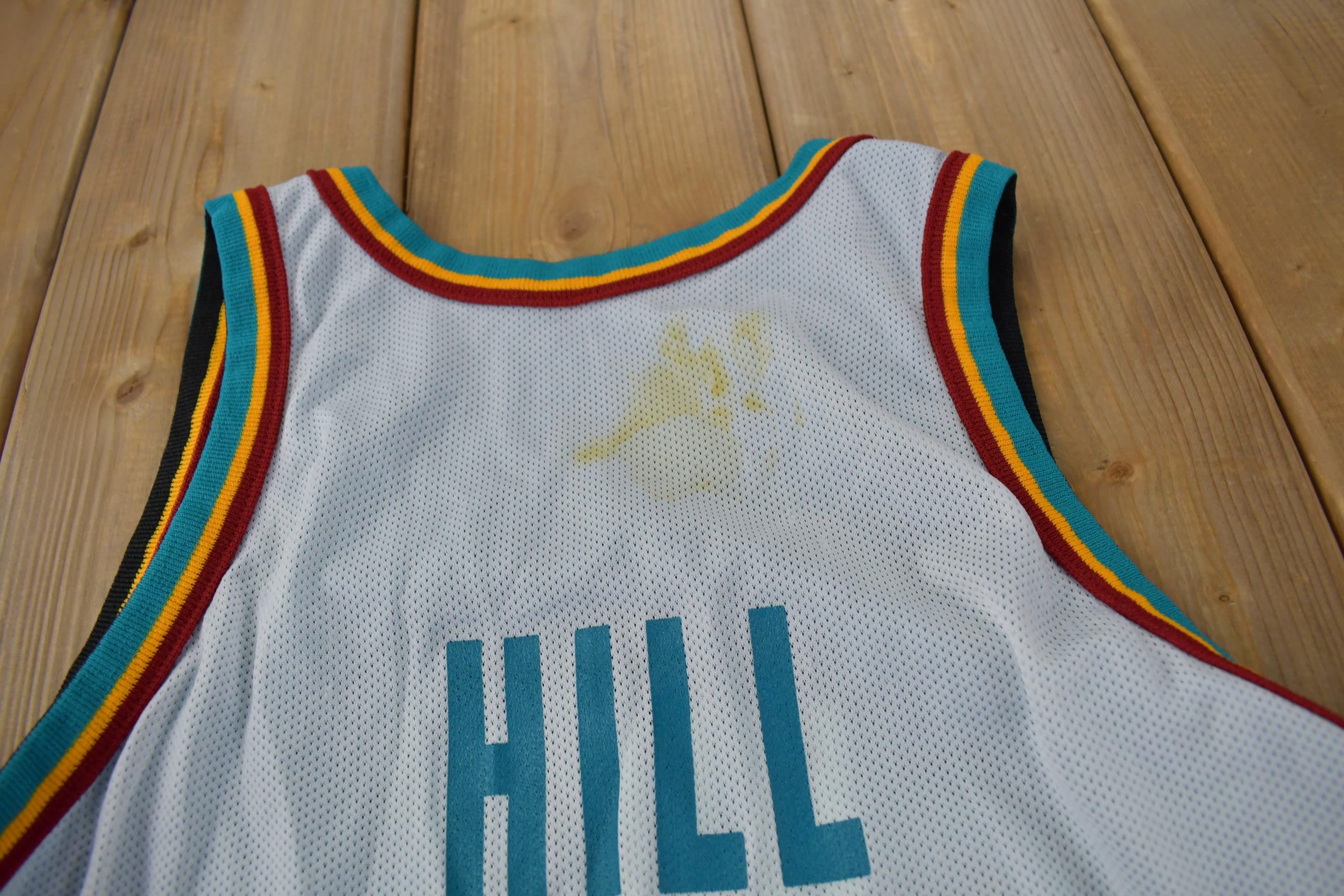 Vintage 1990s Detroit Pistons NBA Grant Hill Reversible Basketball Jersey