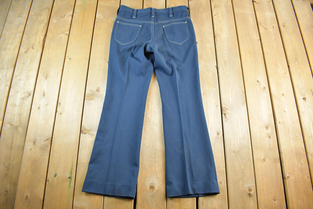 Vintage 1970s Lee Bell Bottom Flare Trousers Pants Size 34 x 32