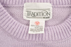 Vintage 1990s Sears Tradition Knitted Short Sleeve Crewneck Sweater