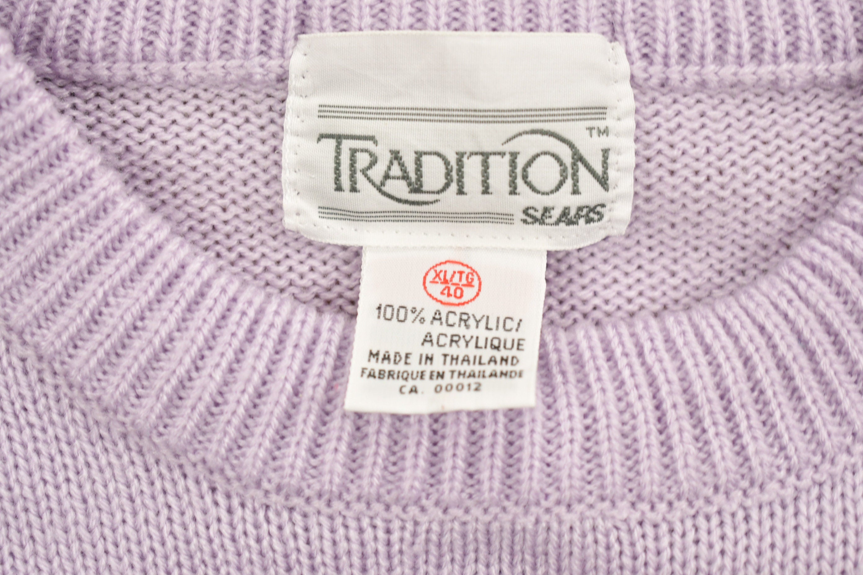Vintage 1990s Sears Tradition Knitted Short Sleeve Crewneck Sweater