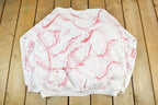 Vintage 1990s Hanes All Over Print Christmas Tree Crewneck Sweatshirt Men's XL