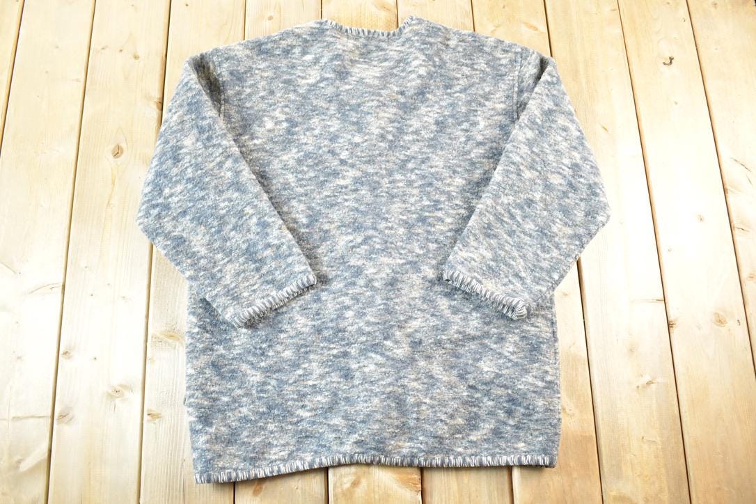 Vintage 1990s Tundra Canada Fleece Outdoorsman Button Up Sweater Womens XL