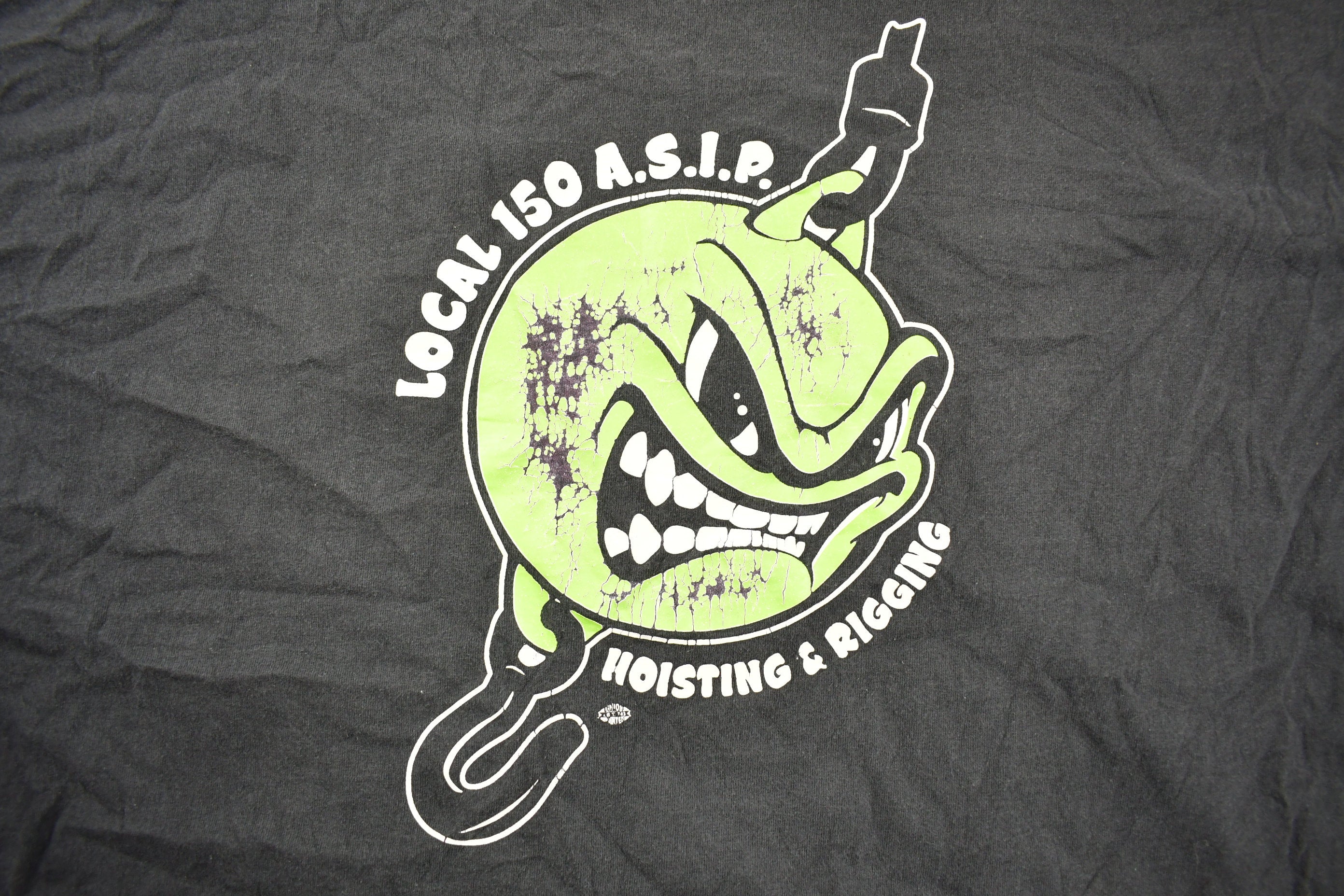 Vintage 1990s ASIP Local 150 Hoisting & Rigging Graphic T Shirt