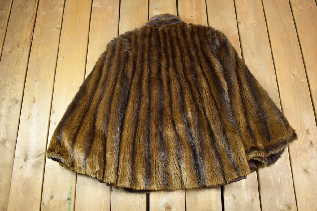 Vintage 1980s Brown Mink Fur Coat