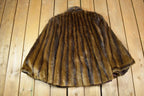 Vintage 1980s Brown Mink Fur Coat