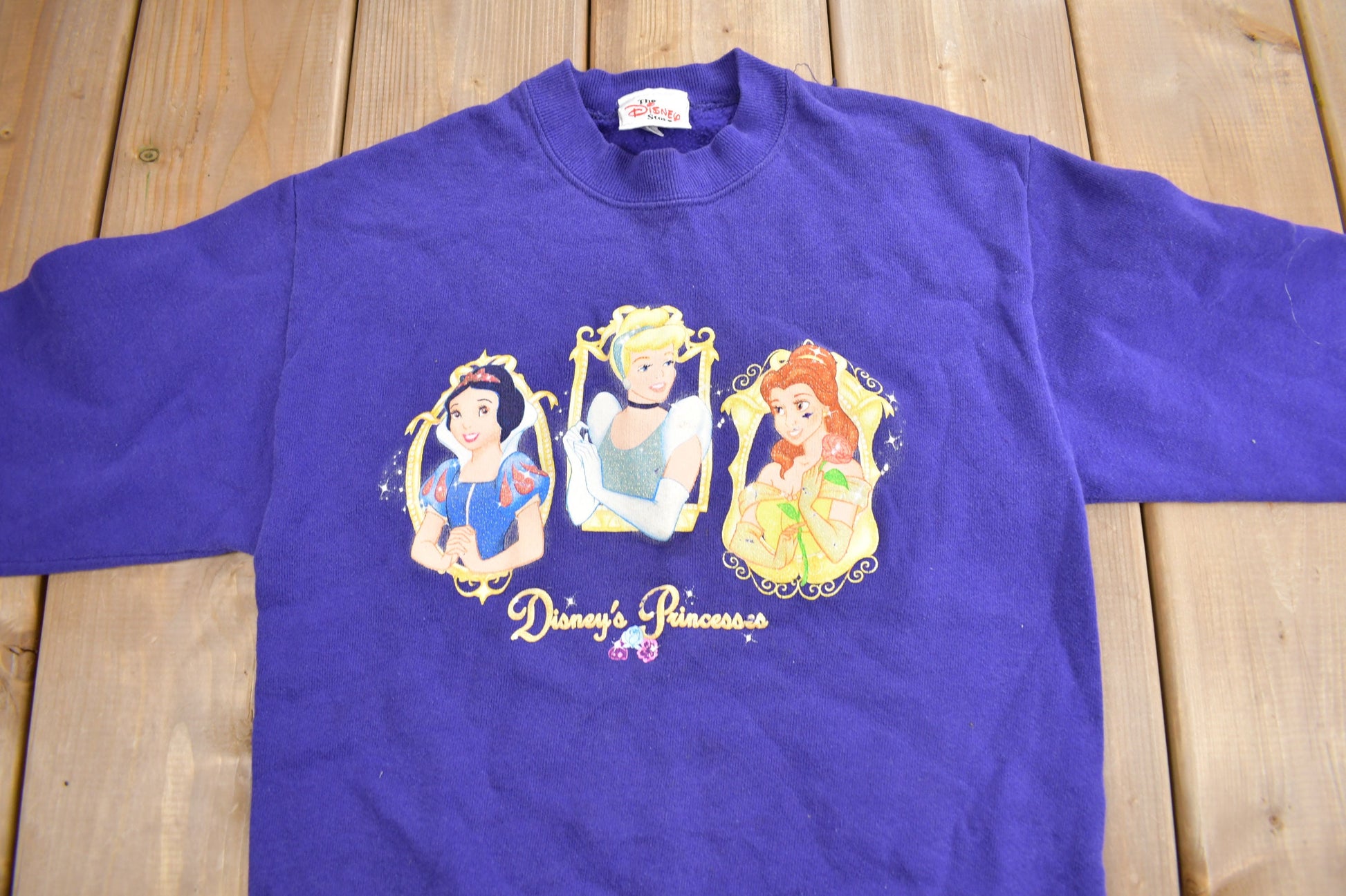 Vintage 1990s Disney Princess Crewneck / Vintage Sweatshirt / Vintage Disney / Made In USA / Movie Promo / Disney Store