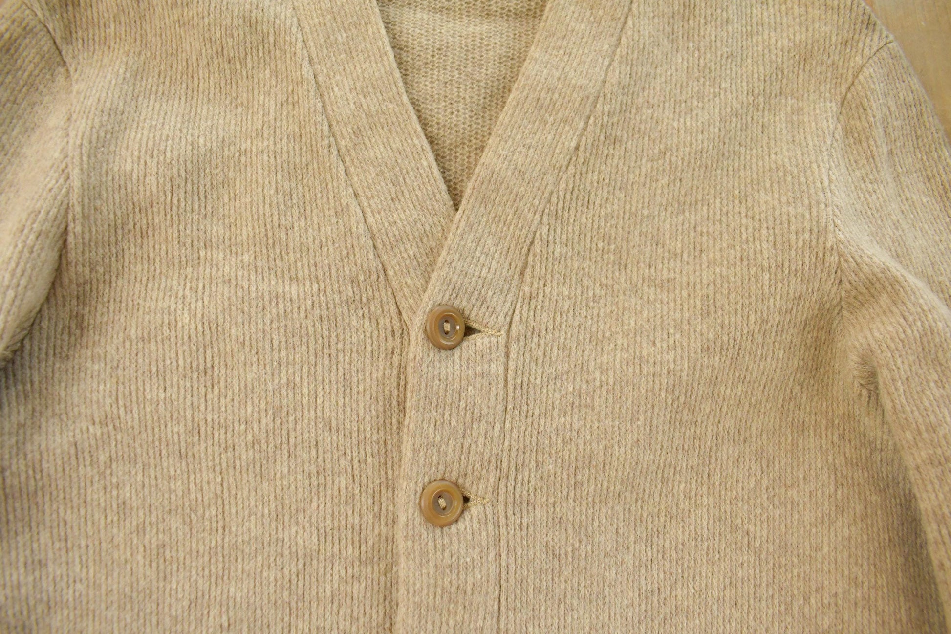 Vintage 1950s Lamb Knit Wool Knit Cardigan Sweater Men's Small