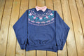 Vintage 1990s Hanes Floral Collared Sweater Women's XL