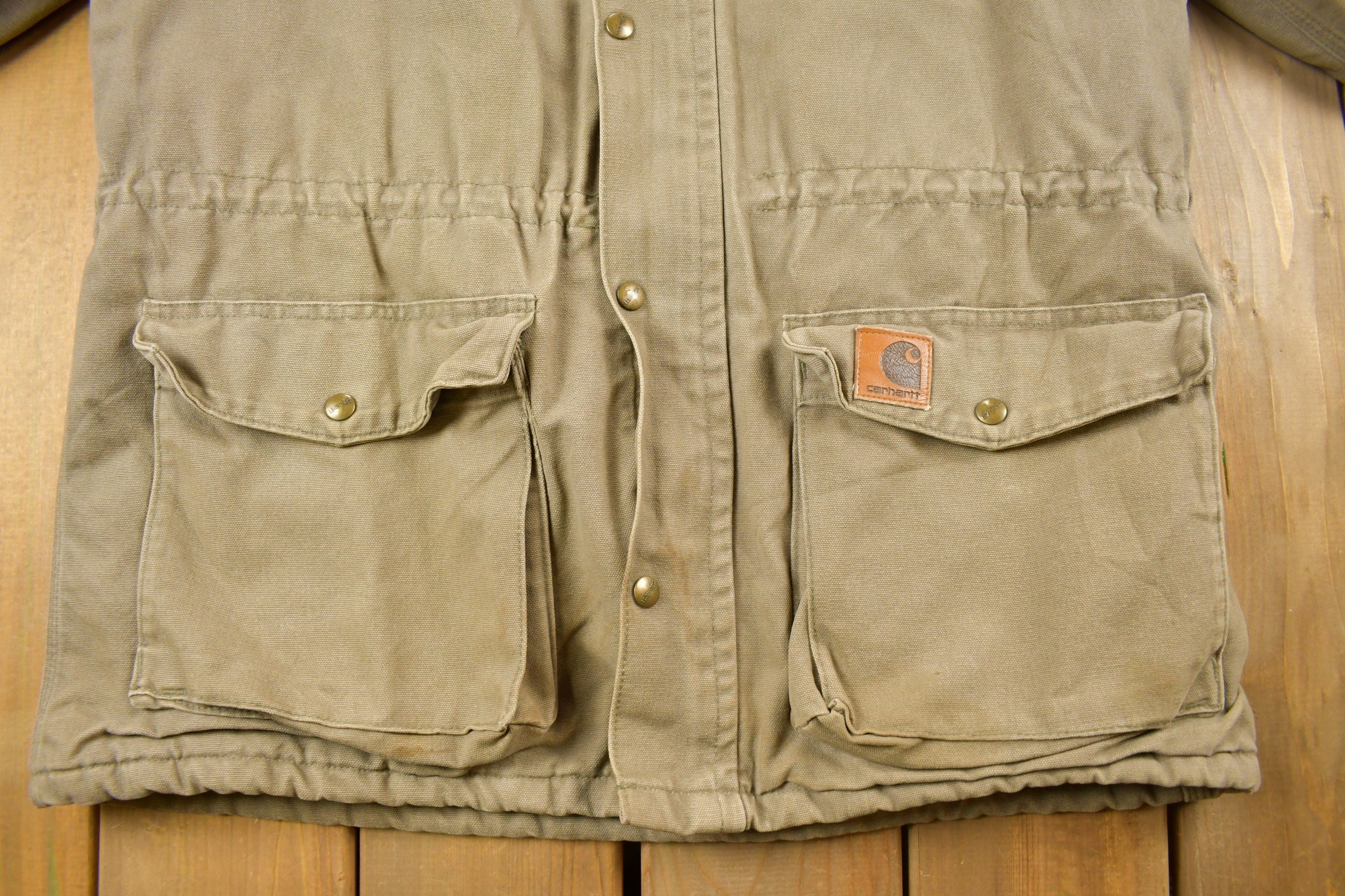 Vintage 1990s Carhartt Fleece Lined Hunting Jacket