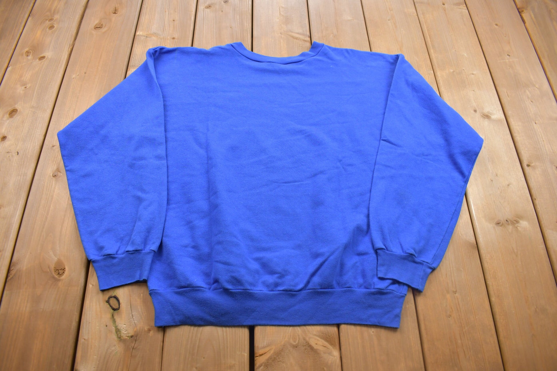 Vintage 1990s Blank Blue Crewneck Sweatshirt