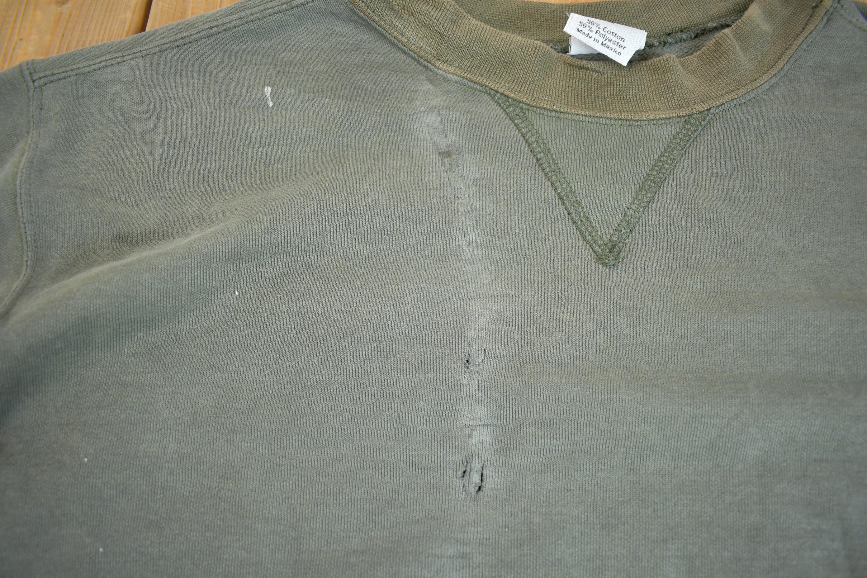 Vintage Y2K Distressed Sun-faded Carhartt Crewneck - Large