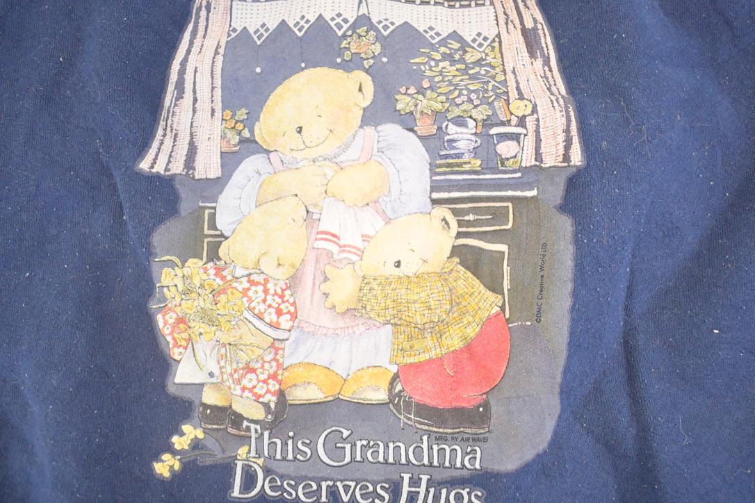 Vintage 1990s Grandmas Hugs Souvenir Crewneck Sweatshirt Womens XL