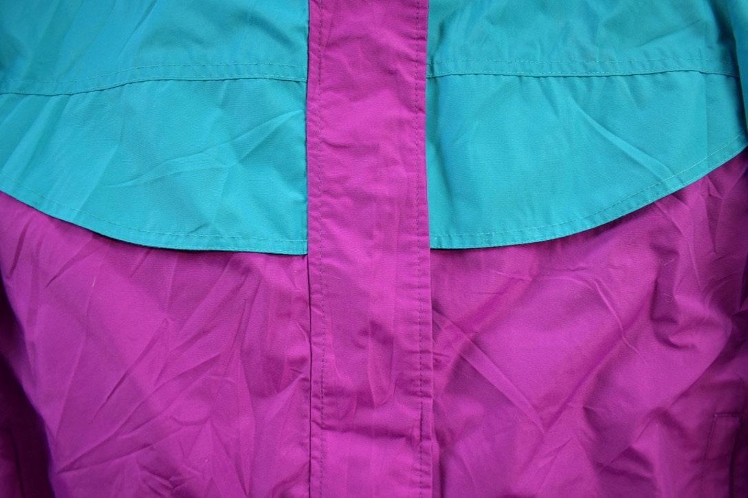 Vintage 1990s Hunt Club Ski Windbreaker Jacket  Color Block  Sportswear  Streetwear  Athleisure  Racing Jacket