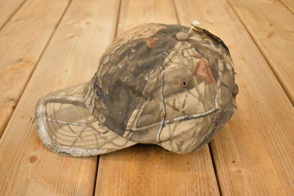 Vintage 1990s Deadstock Polygon Realtree Camo Snapback Trucker Hat