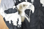 Vintage 1990s Eagle Fleece Heavy Hooded Sweater