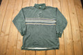Vintage 1990s Eddie Bauer Sun Faded Quarter Button Sweatshirt