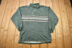 Vintage 1990s Eddie Bauer Sun Faded Quarter Button Sweatshirt