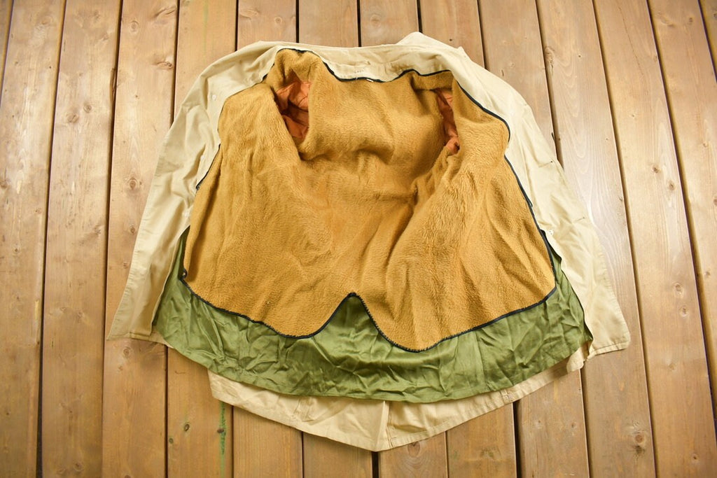Vintage 1980s Lined Overcoat Jacket
