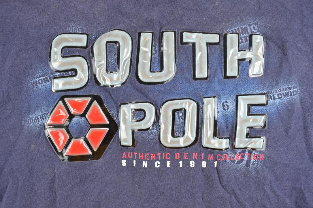 Vintage 1990s Southpole Puff Print Graphic T-Shirt