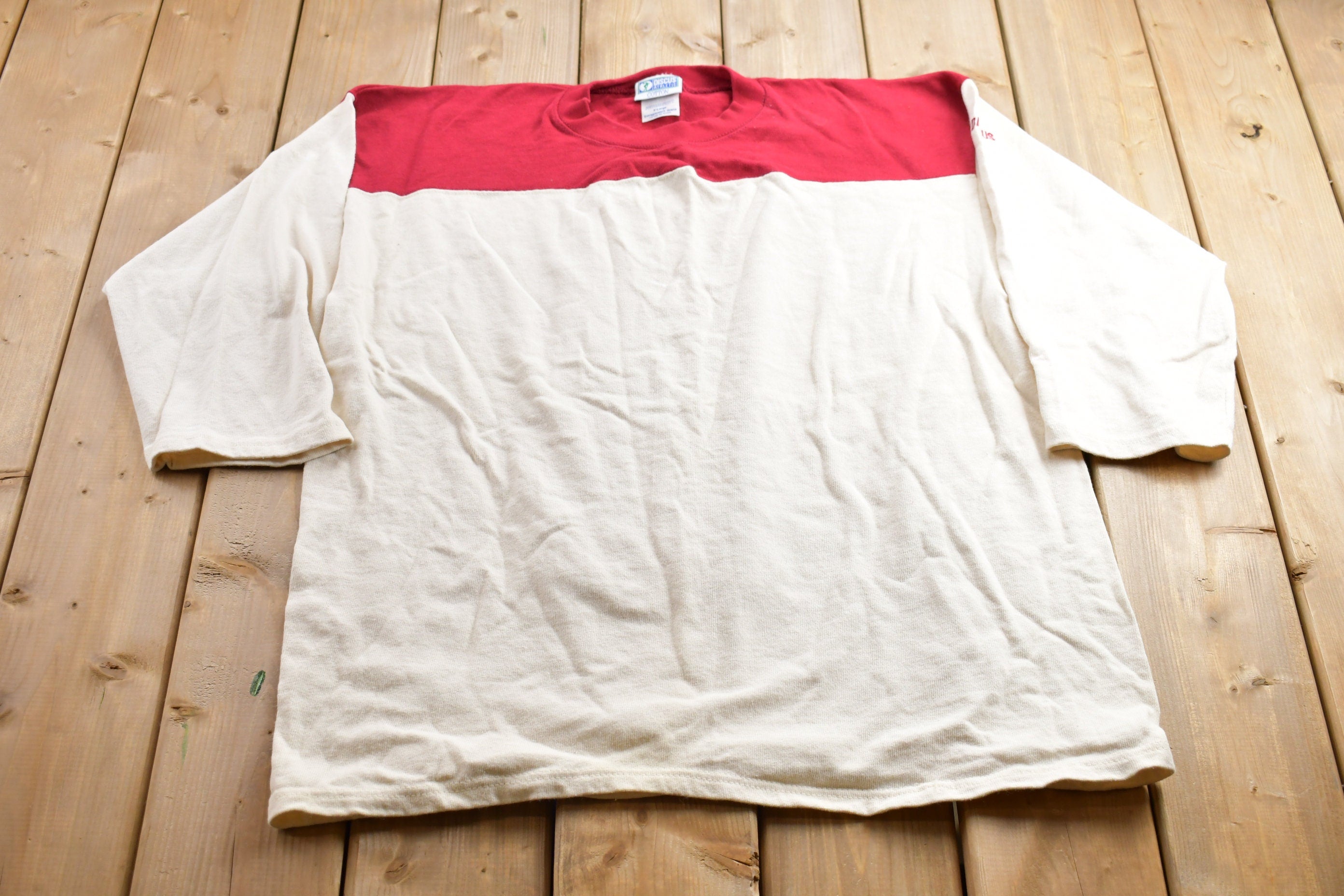 Vintage 1990s Discus Athletic Colour Block Crewneck Sweatshirt  90s Crewneck  Made In USA  Essential  Streetwear  90s Blank  Discus