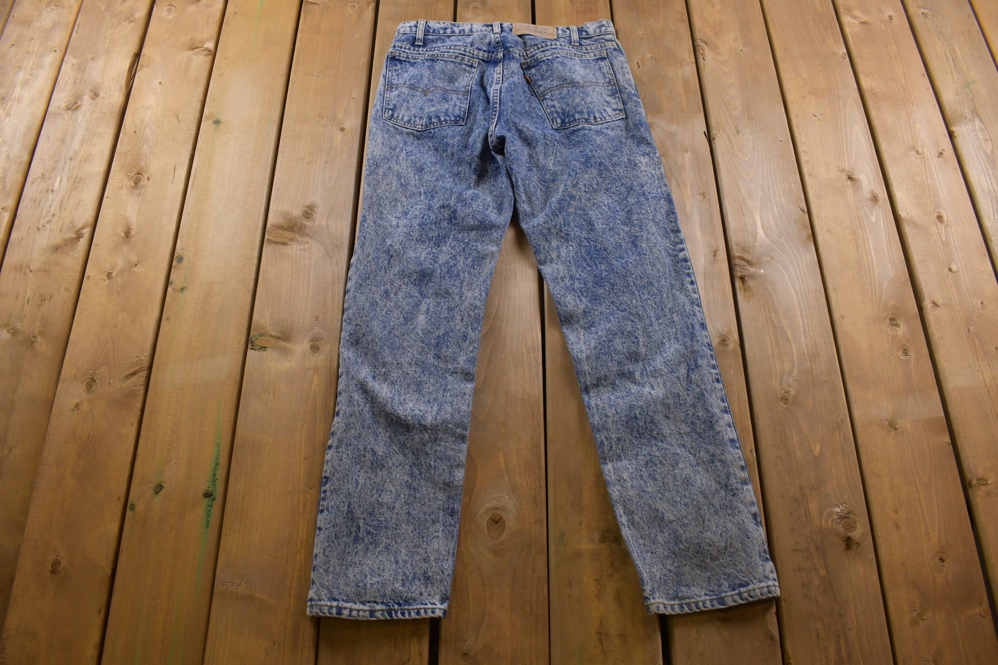 Vintage 1970s Levi's Orange Tab Acid Wash Jeans Size 30 x 29