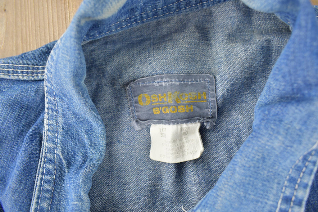 Vintage 1980s Osh Kosh B'Gosh Con Rail Patch Chore Coat