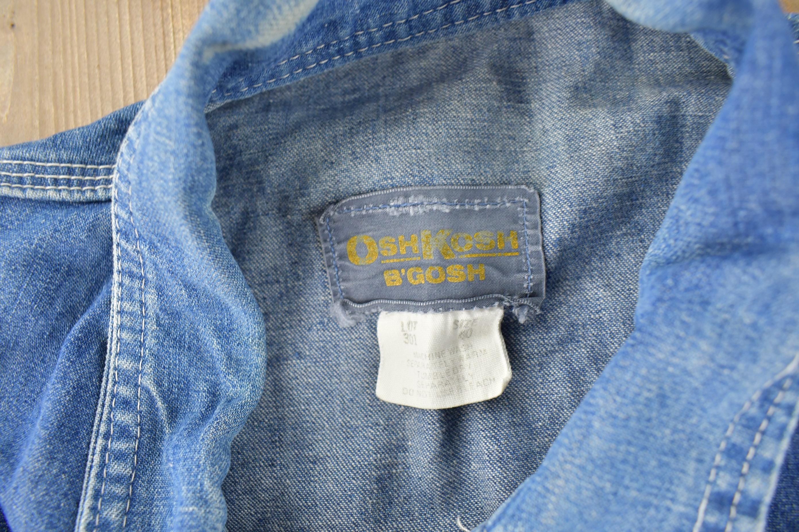 Vintage 1980s Osh Kosh B'Gosh Con Rail Patch Chore Coat