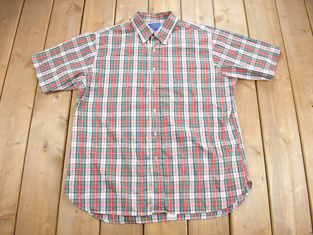 Vintage 1980s Country Traditional's By Pendleton Plaid Button Up Shirt