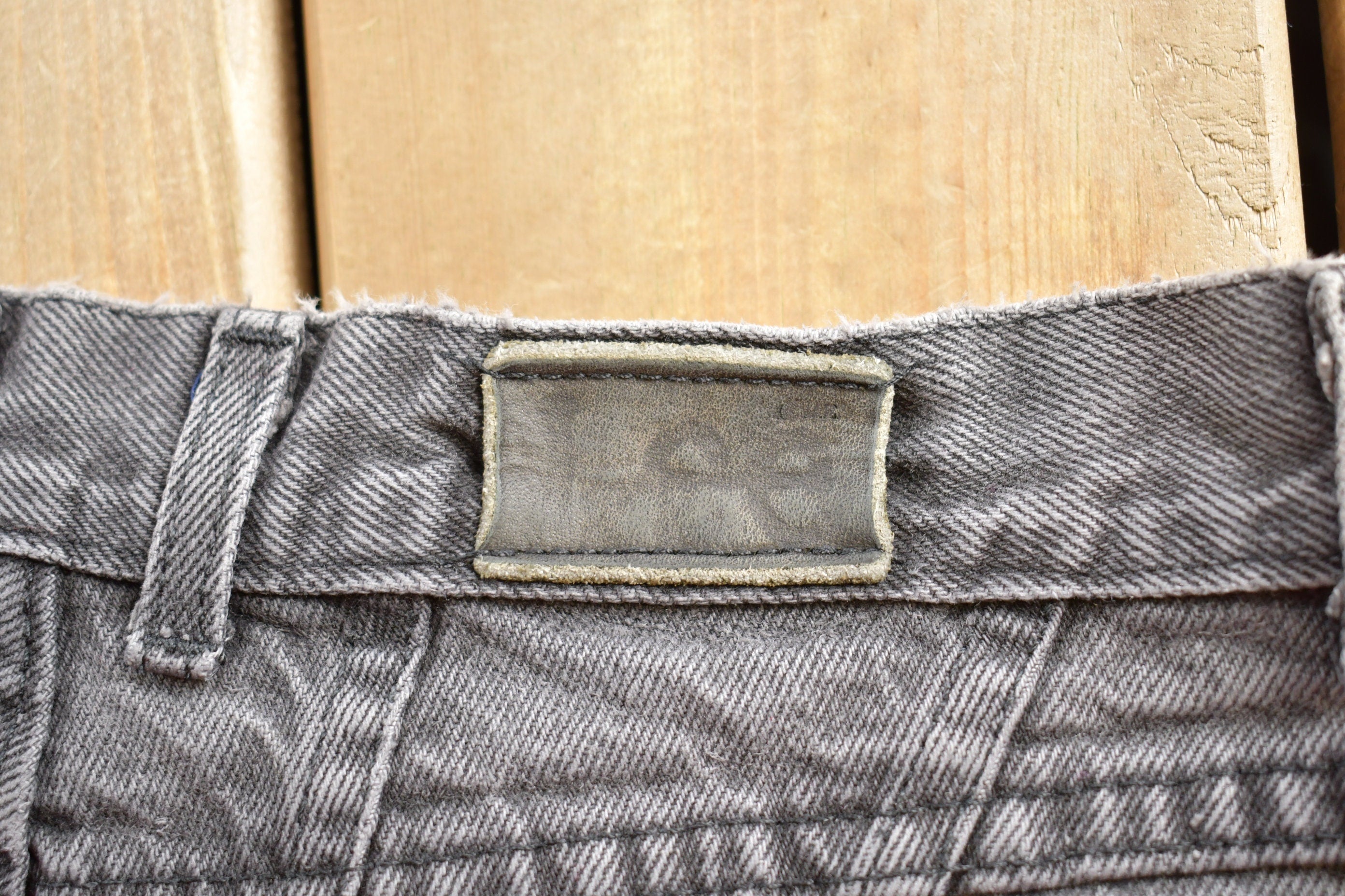 Vintage 1980s Lee Grey Denim Women's Jeans Size 29 x 25.5