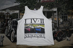 Vintage 1990s Newport Blue Graphic Tank Top Shirt
