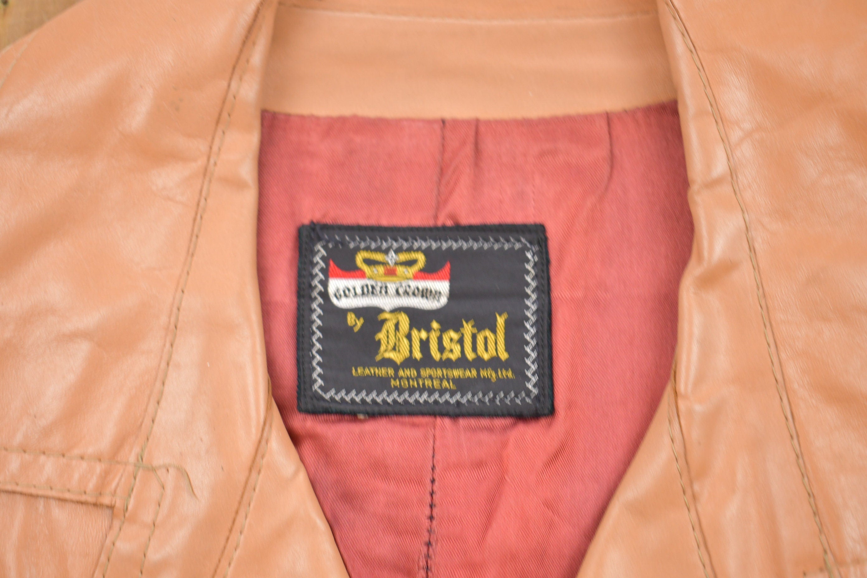 Vintage 1980s Bristol Leather Jacket