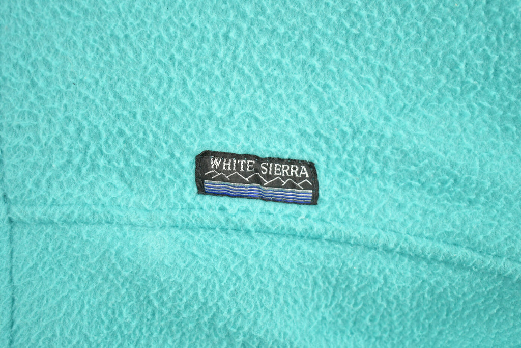 Vintage 1990s White Sierra Full Zip Up Fleece Sweater