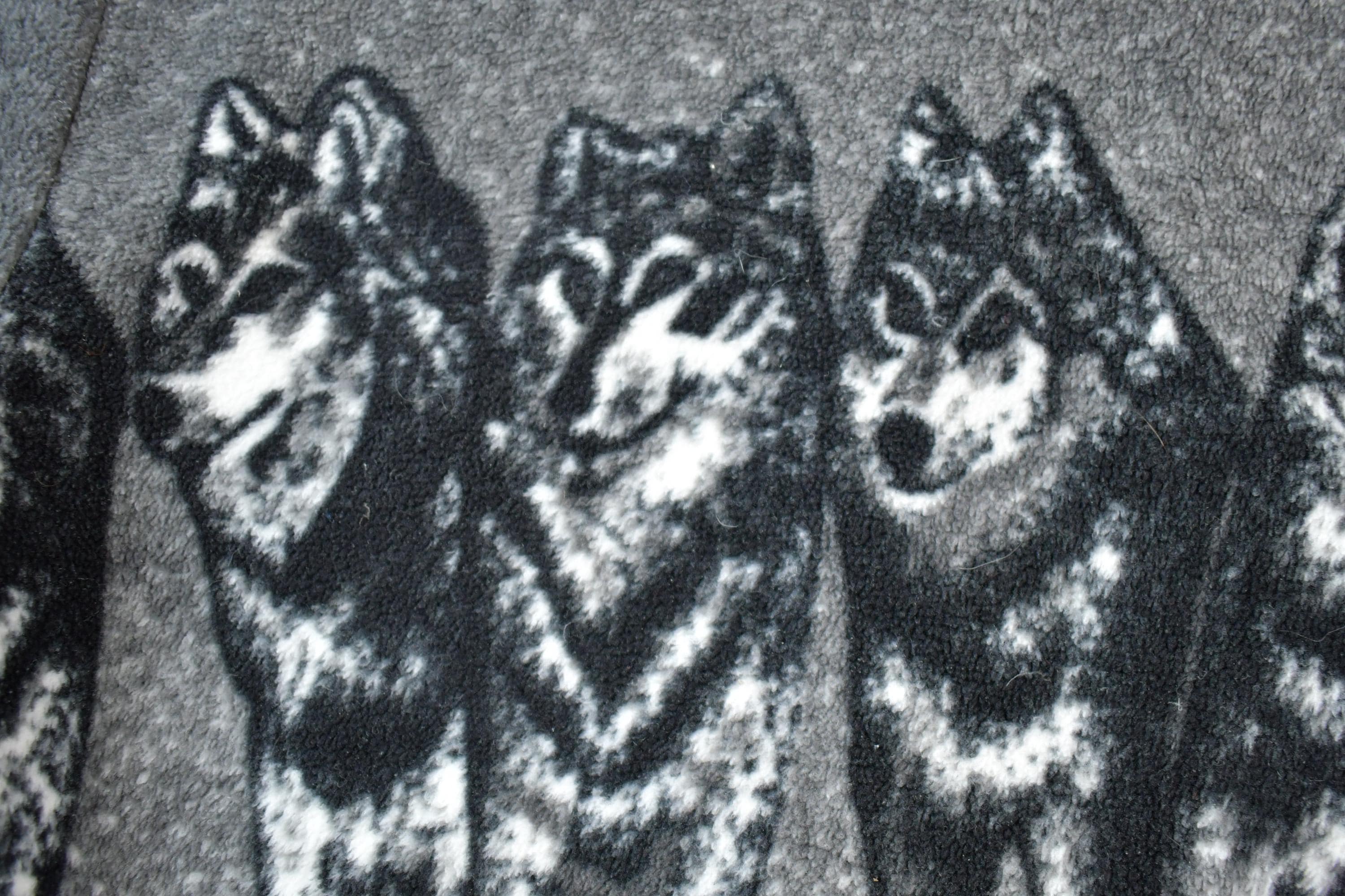 Vintage 1990s Wolfpack All Over Print Fleece Zip Up Sweater
