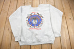 Vintage 1990s Navy Club Crewneck Sweatshirt / 90s Crewneck / Made IN USA / Streetwear / Rockford Illinois