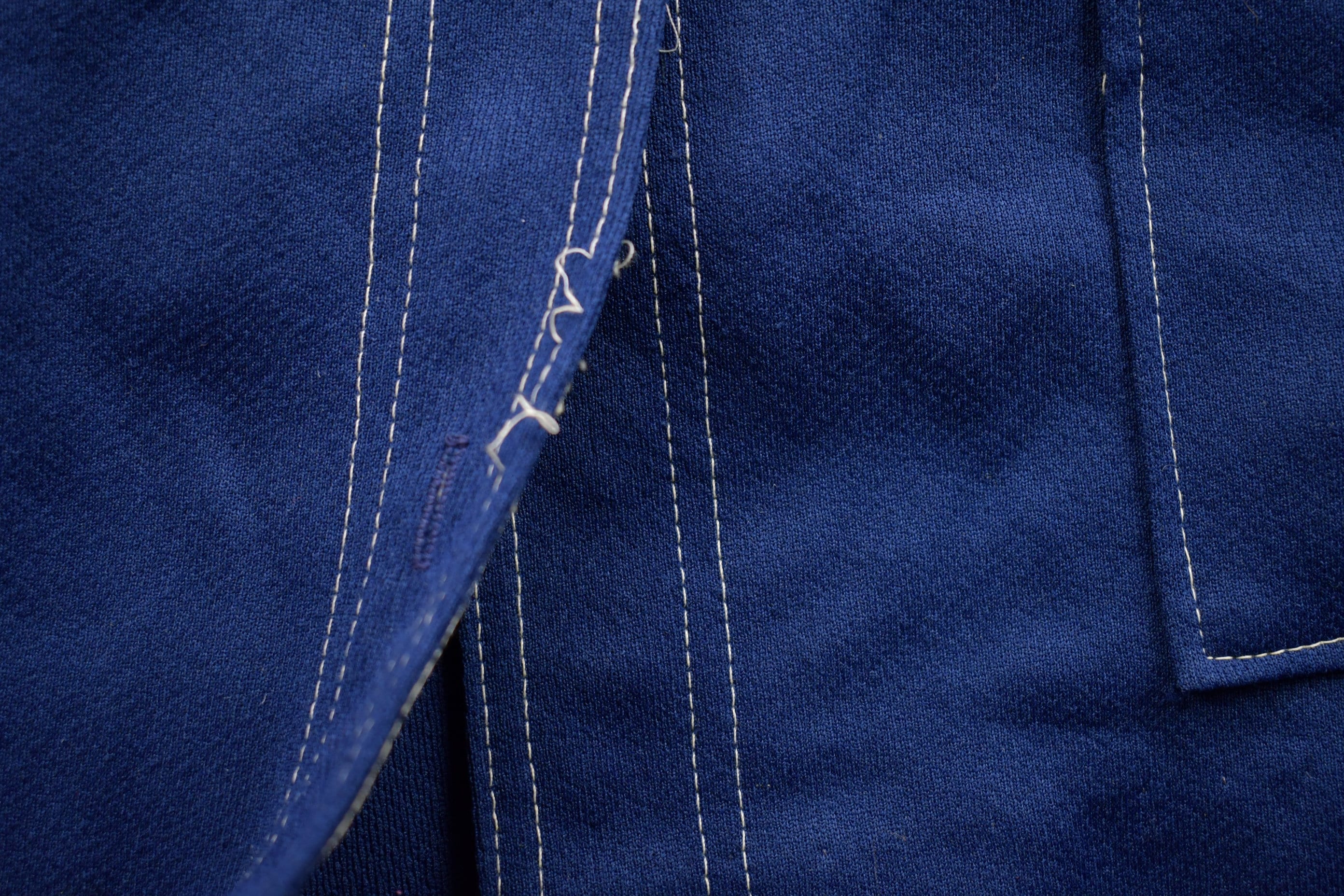 Vintage 1990s Blank Blue Button Up Shirt