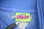 Vintage 1990s Scooby Doo Cartoon Network Quarter Zip Fleece Sweater