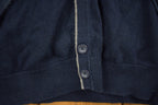 Vintage 1990s Royal Class Knitted Blue Cardigan Sweater