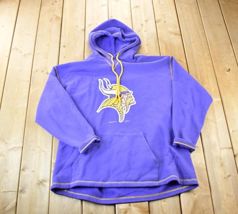 Vintage 1990s Minnesota Vikings NFL Hoodie Sweatshirt