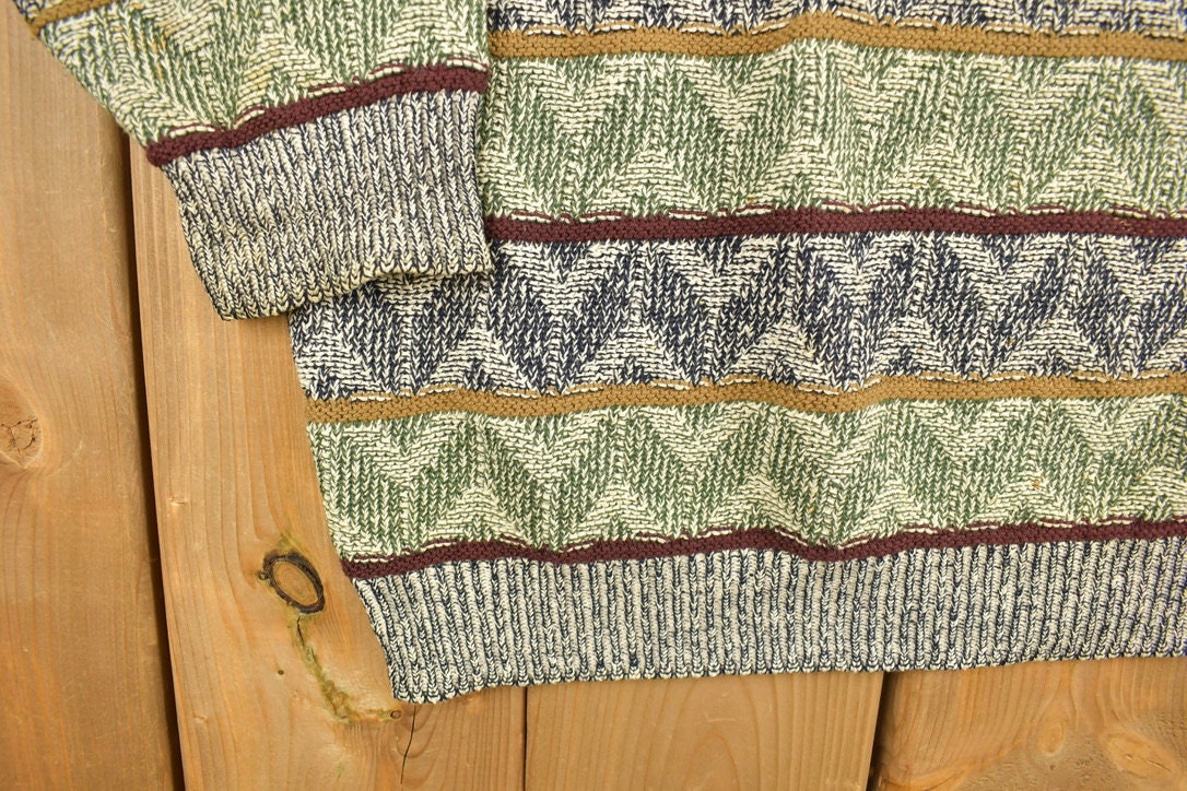 Vintage 1990 Jantzen Knit Abstract Sweater
