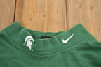 Vintage 1990s Nike University of Michigan State Collegiate Mockneck