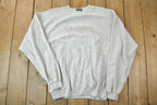 Vintage 1990s Up North Minnesota Pine Tree Fleece Crewneck Sweatshirt